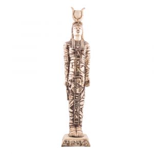 Hathor Coffin Statue handmade of Alabaster, Hathor Statue For Sale