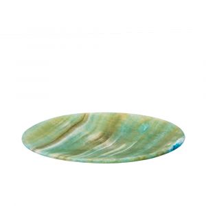 Green Marble Alabaster Plate handmade by talented Egyptian Artists, Alabaster plate for sale