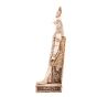 Horus, The Falcon Headed God Statue handmade of White alabaster, Horus Statue For Sale with a right side pose