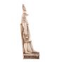 Horus, The Falcon Headed God Statue handmade of White alabaster, Horus Falcon Statue with a left side pose