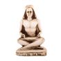 White alabaster handmade Seated Scribe, Writing symbol in ancient Egypt, Alabaster Seated Scribe