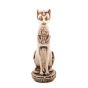 The Ancient Egyptian Bastet GoddStatue, handmade of White Alabaster, Egyptian Cat God