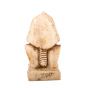 Backside image, King Akhenaton Statue handmade of White Alabaster, Egyptian Figurines for sale