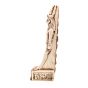 Vintage Sculpture of the Ancient Egyptian Horus God, God of Protection and Power, Handmade of Eco-Friendly white Alabaster