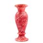 Coral Alabaster Handmade Decorative Vase, Coral Vase