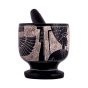 Traditional Mortar and Hand Pestle made in Basalt