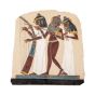 Egyptian Art Work of the Three Female Musicians handmade of limestones, Front Image