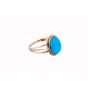 Vintage Turquoise Ring | Oval Turquoise Ring 