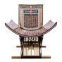 Front Image of the king tut's throne handmade of wood and inlaid with mother-of-pearl, shop Egyptian statue for sale