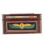 Side Image of a pharaonic scene wood box handmade inlaid with mother of pearls, Jewelry Gift Box