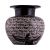 Black basalt vase