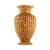 Beige vase with hieroglyphics letters engravings