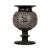 Black Egyptian Basalt Vase Handmade by Creative Egyptian Artists with Engraves of Ancient Egyptian Letters