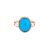 Vintage Turquoise Ring | Oval Turquoise Ring | Egyptian Gold Ring