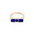 Handmade 18K Gold Inlaid with Semi-precious stones Unisex Ring, Lapis Ring