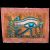 Unique handcrafted Egyptian papyrus of Wedjat Eyes of Horus painted with Onyx Stone Powder.