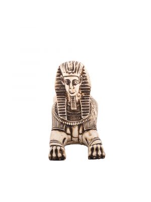 Front image of the sphinx statue handmade of alabaster stones, Sphinx Statue For Sale