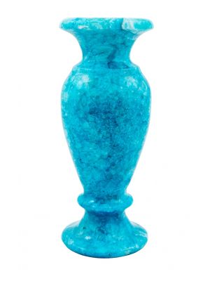 Marble Turquoise Vase handmade of alabaster, Vase for sale