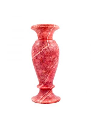 Coral Alabaster Handmade Decorative Vase, Coral Vase