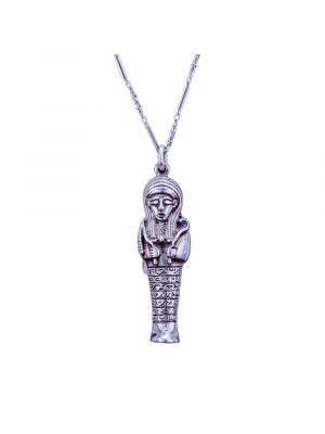 Hathor Necklace, Egyptian Silver Jewelry handmade of sterling silver