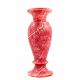 Coral Alabaster Handmade Decorative Vase, Coral Vase