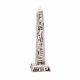 White alabaster ancient Egyptian Obelisk decoration, embellished with Hieroglyphic letters, Egyptian Obelisk