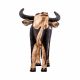 Wooden cow figure