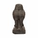 Front Image of the falcon Statue handmade of grey basalt stones, The Falcon Statues For Sale 