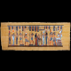 Royal Papyrus Portrait of Ramesses II coronation scene in the presence of Gods and Deities. 