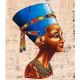 Egyptian Handmade unique Papyrus by talented artists, Nefertiti Papyrus