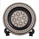 Front Image, Handmade Arabesque designed plate, inlaid with mother-of-pearl, Decorative Plate for sale