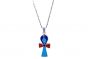 Gemstones, sterling silver Egyptian Ankh Necklace