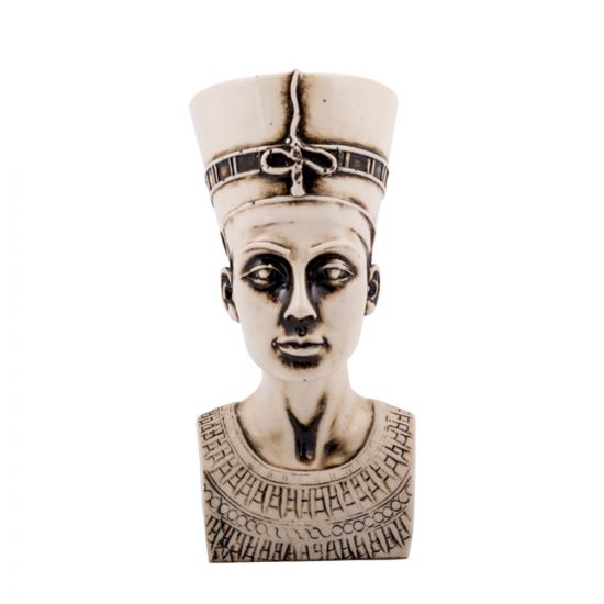 Front Image of the Alabaster Queen Nefertiti Statue Buy