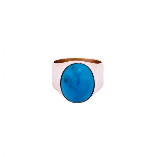 Gold Ring with Turquoise Stone